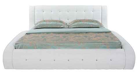 Кровать премиум Nuvola-1 - Кровать футуристичного дизайна из экокожи класса «Люкс».