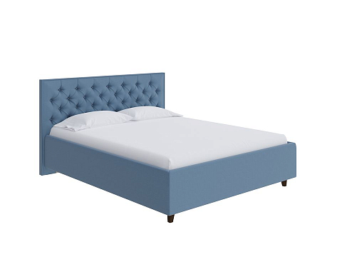 Кровать премиум Teona - Кровать с высоким изголовьем, украшенным благородной каретной пиковкой.