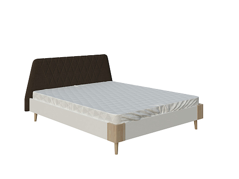 Кровать премиум Lagom Hill Chips - Оригинальная кровать без встроенного основания из ЛДСП с мягкими элементами.