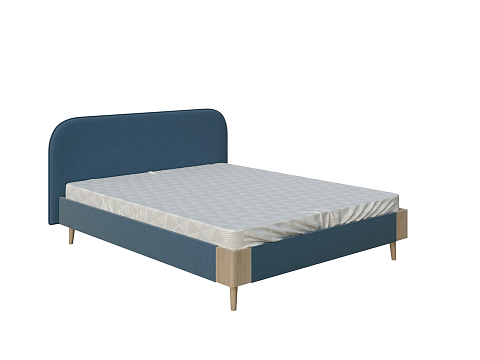 Кровать премиум Lagom Plane Soft - Оригинальная кровать в обивке из мебельной ткани.